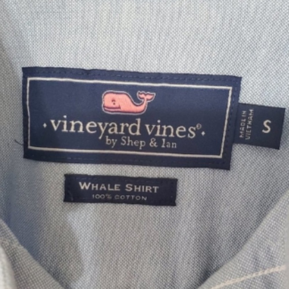 Vineyard Vines by Shep & Ian 100% Cotton Whale Oxford small - Picture 3 of 4